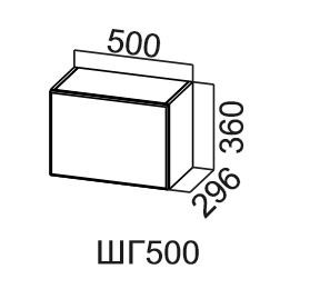 Кухонный навесной шкаф Модус, ШГ500/360, галифакс в Шахтах - предосмотр