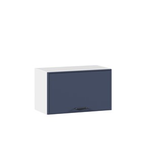 Настенный горизонтальный шкаф 600 Индиго ЛД 298.710.000.119, Белый/Тёмно-синий в Таганроге