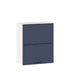 Настенный горизонтальный шкаф 600 комбинированный Индиго ЛД 298.970.000.125, Белый/Тёмно-синий в Шахтах