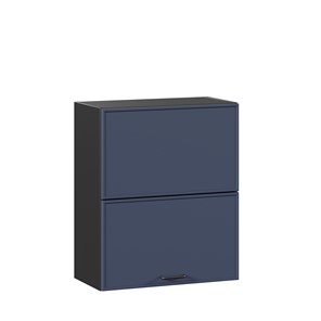 Горизонтальный кухонный шкаф 600 комбинированный Индиго ЛД 298.970.000.167, Чёрный/Тёмно-синий в Шахтах