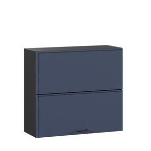 Кухонный горизонтальный шкаф 800 Индиго ЛД 298.980.000.168, Чёрный/Тёмно-синий в Батайске