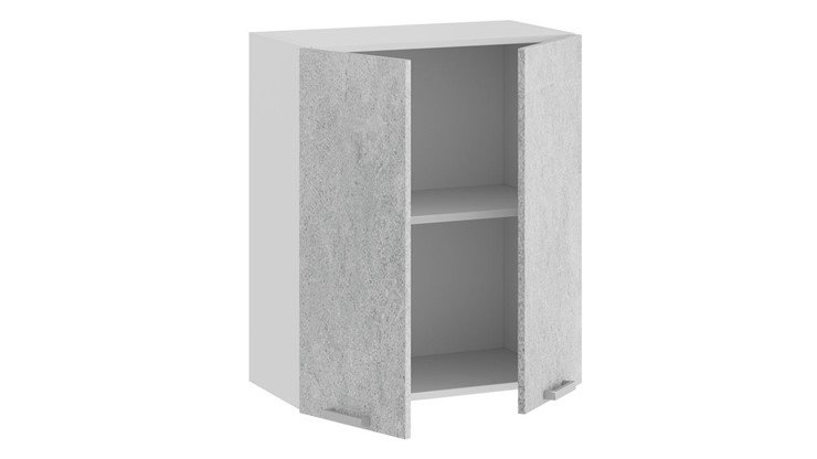 Навесной кухонный шкаф Гранита 1В6 (Белый/Бетон снежный) в Шахтах - изображение 1