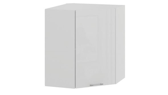 Кухонный угловой шкаф Весна 1В6У (Белый/Белый глянец) в Шахтах - изображение