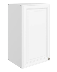 Настенный шкаф Мишель L400 H720 (1 дв. гл.) эмаль (белый/белый) в Шахтах