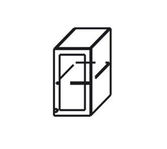 Шкаф на кухню Верона настенный однодверный с полкой 718*200*320 мм, глянец/софт в Таганроге