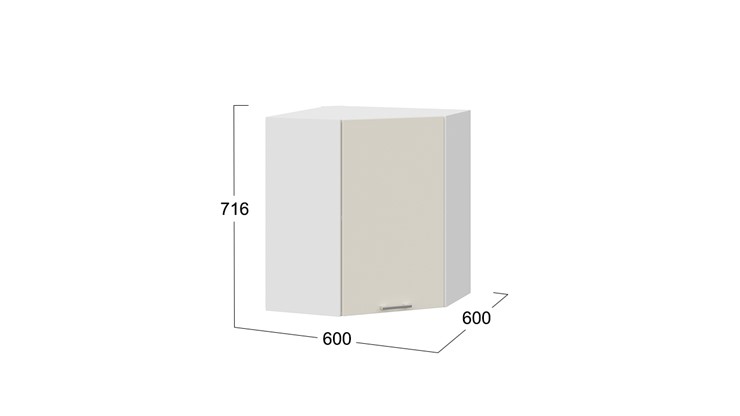 Навесной шкаф Габриэлла 1В6У (Белый/Крем) в Шахтах - изображение 2