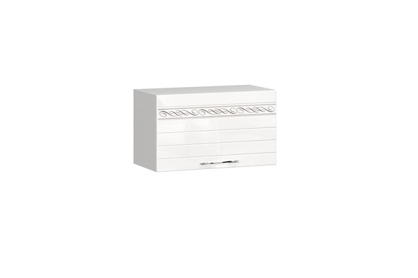 Кухонный шкаф для вытяжки Анастасия 600 002.021.000 белый глянец в Шахтах - изображение