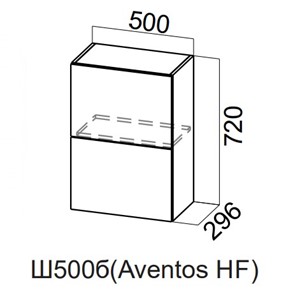 Распашной кухонный шкаф Модерн New барный, Ш500б(Aventos HF)/720, МДФ в Шахтах