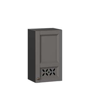 Кухонный навесной шкаф Амели-3 400 ЛД 299.320.000.025, Черный/Оникс серый в Шахтах