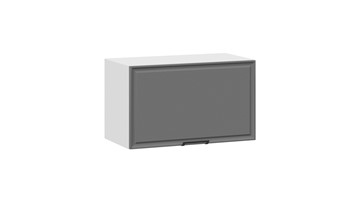 Навесной шкаф Белладжио 1В6Г (Белый, Софт графит) в Шахтах