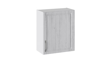 Навесной кухонный шкаф Прованс (Белый глянец/Санторини светлый) В_72-60_1ДР в Шахтах