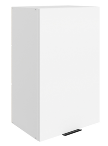 Настенный шкаф Стоун L450 Н720 (1 дв. гл.) (белый/джелато софттач) в Шахтах