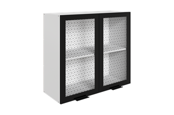 Навесной кухонный шкаф Стоун L800 Н720 (2 дв. рам.) в Шахтах