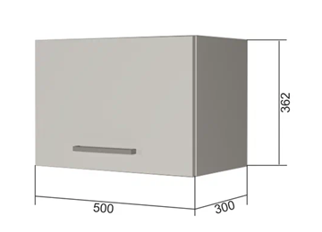 Навесной кухонный шкаф В350, Белое гладкое Ламарти/Антрацит в Таганроге