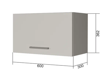 Кухонный шкаф В360, Белое гладкое Ламарти/Антрацит в Таганроге