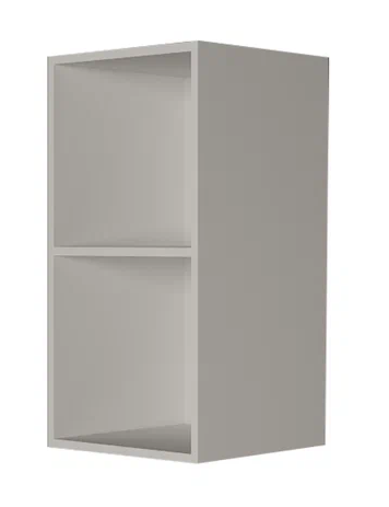 Навесной шкаф В7 40, Сатин/Белый в Шахтах - изображение 1
