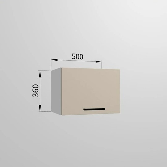Шкаф кухонный ВГ 50, Сатин/Белый в Шахтах - изображение 1