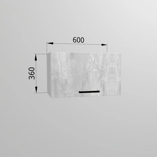Шкаф настенный ВГ 60, Бетон пайн/Белый в Шахтах - изображение 1