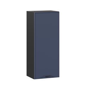 Шкаф настенный высокий 400 Индиго ЛД 298.420.000.151, Чёрный/Тёмно-синий в Шахтах