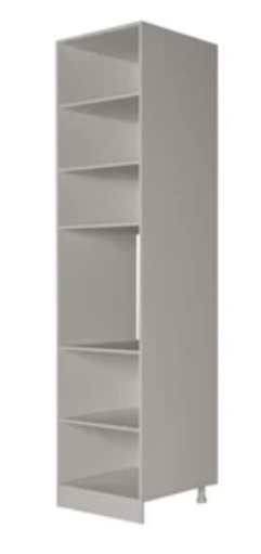 Кухонный шкаф-пенал П9 2, Белое гладкое Ламарти/Антрацит в Шахтах - изображение 1