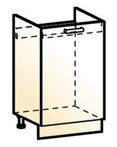 Шкаф рабочий под мойку Стоун L500 (1 дв. гл.) в Шахтах