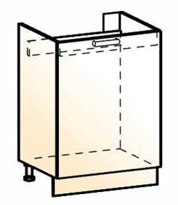 Шкаф рабочий под мойку Стоун L600 (1 дв. гл.) в Шахтах