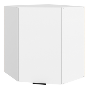 Шкаф навесной Стоун  L600x600 (1 дв. гл.) (белый/джелато софттач) в Шахтах
