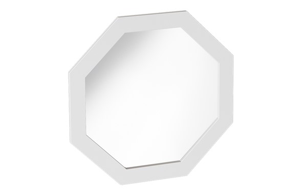 Зеркало настенное Калгари Дуб натуральный светлый/Белый матовый в Шахтах - изображение