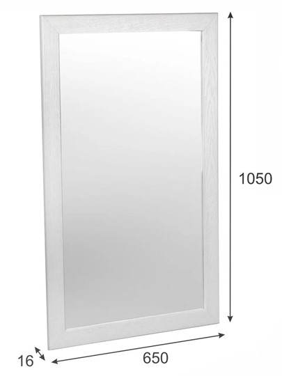 Зеркало настенное Берже 24-105 (Белый ясень) в Шахтах - изображение 7