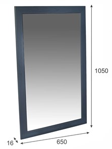 Зеркало настенное Берже 24-105 (серый графит) в Шахтах - предосмотр 6