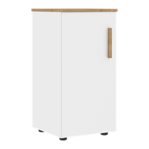 Низкий шкаф колонна с глухой дверью левой FORTA Белый-Дуб Гамильтон FLC 40.1 (L) (399х404х801) в Шахтах - предосмотр