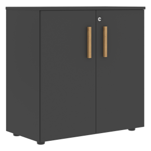 Шкаф широкий низкий с малыми дверцами FORTA Черный Графит FLC_80.1_Z__grafit.png FLC 80.1(Z) (798х404х801) в Таганроге