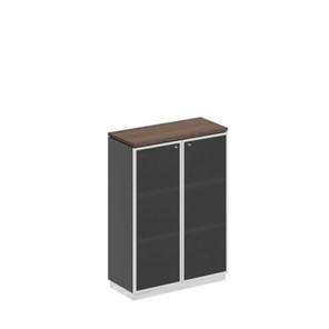 Шкаф для документов средний стекло в рамке Speech Cube (90x40x124.6) СИ 319 ДГ АР ХР в Ростове-на-Дону