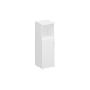 Шкаф для документов средний узкий полузакрытый Комфорт КФ, белый премиум (40x38x123) К.367 БП в Батайске