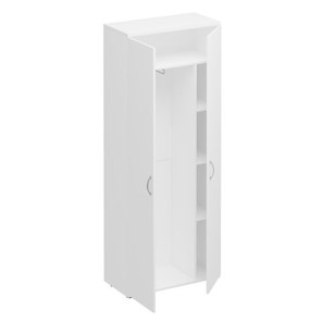 Шкаф для одежды с дополнением Комфорт, белый премиум (80х38х200) К 531 в Шахтах