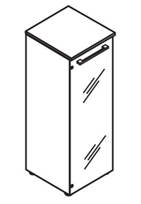 Шкаф средний MORRIS Дуб Базель/Белый MMC 42 (429х423х1188) в Шахтах - предосмотр 2