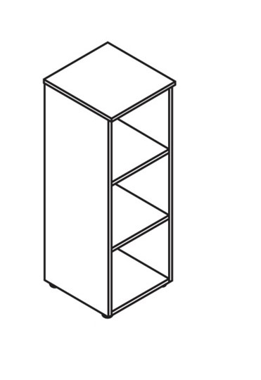 Шкаф средний MORRIS Дуб Базель/Белый MMC 42 (429х423х1188) в Шахтах - изображение 1
