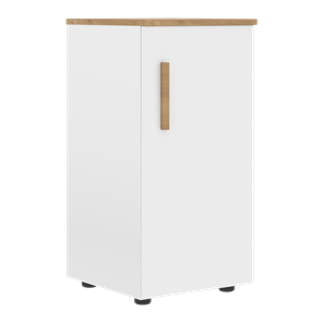 Низкий шкаф колонна с правой дверью FORTA Белый-Дуб Гамильтон FLC 40.1 (R) (399х404х801) в Шахтах