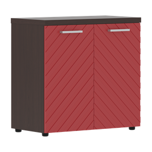 Шкаф TORR LUX TLLC 85.1 с глухими малыми дверьми и топом 854х452х833 Венге Магия/ Красный в Шахтах