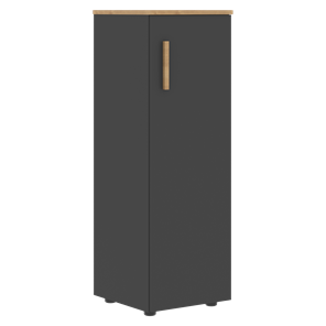Средний шкаф колонна с глухой дверью правой FORTA Графит-Дуб Гамильтон   FMC 40.1 (R) (399х404х801) в Батайске