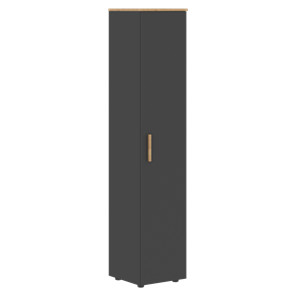 Высокий шкаф колонна с глухой дверью FORTA Графит-Дуб Гамильтон   FHC 40.1 (L/R) (399х404х1965) в Шахтах