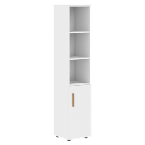 Высокий шкаф с глухой малой дверью  правой FORTA Белый FHC 40.5 (R) (399х404х1965) в Шахтах