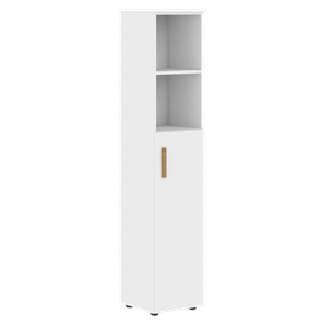 Высокий шкаф с глухой средней дверью  правой FORTA Белый FHC 40.5 (R) (399х404х1965) в Шахтах