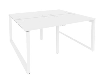 Стол на металлокаркасе O.MO-D.RS-4.0.7, Белый/Белый бриллиант в Шахтах