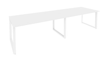Стол для переговорки O.MO-PRG-2.4 Белый/Белый бриллиант в Шахтах