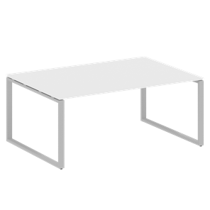 Конференц-стол переговорный БО.ПРГ-1.5 (Серый/Белый) в Батайске