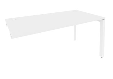 Стол приставка O.MP-SPR-4.8 Белый/Белый бриллиант в Шахтах