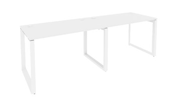 Стол на 2 сотрудника O.MO-RS-2.2.7, Белый/Белый бриллиант в Шахтах