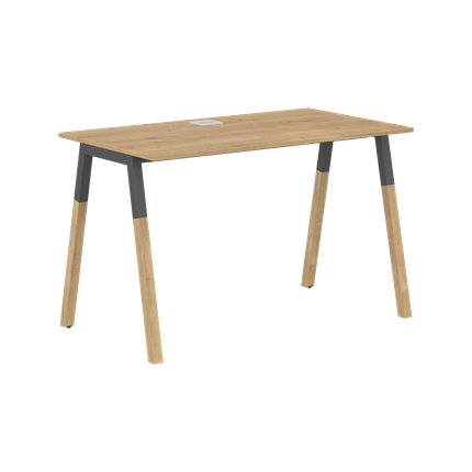 Письменный стол FORTA Дуб Гамильтон-Черный графит-Бук FST 1167 (1180х670х733) в Шахтах - изображение