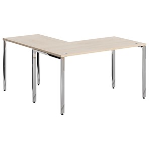 Письменный угловой  стол для персонала правый XTEN GLOSS  Бук Тиара  XGCT 1415.1 (R) (1400х1500х750) в Таганроге